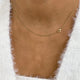 Diamond Link Necklace 2 ct Yellow Gold