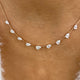 Diamond Link Necklace 2 ct Rose Gold