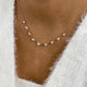 Diamond Link Necklace 2 ct Rose Gold