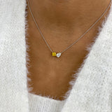 Diamond Pendant Necklace 1.6 ct White Gold