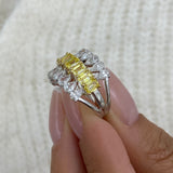 Ring 3.9ct TCW, 14K Gold