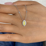 Diamond Pendant Necklace 1 ct White Gold