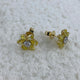 Diamond Stud Earrings 3.4 ct Yellow Gold