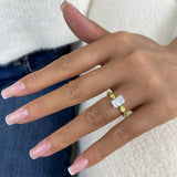 Eveloria Ring 2.5 ct TCW , Solid Gold 14k