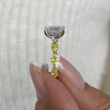 Eveloria Ring 2.5 ct TCW , Solid Gold 14k