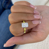 Marcelline Ring 3.6 ct TCW , Solid Gold 14k