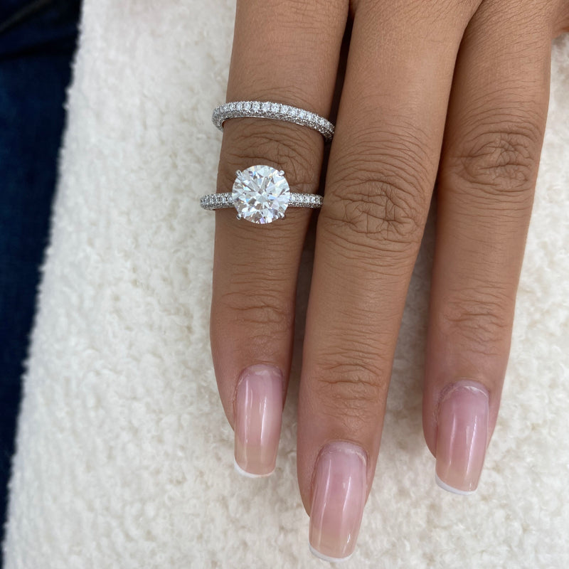 Triselle Diamond Set 2 Rings 4.2 ct TCW