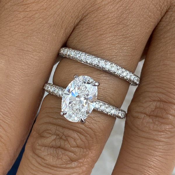 Ferelle Diamond Set 2 Rings 3.8 ct TCW