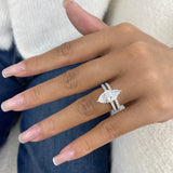 Rivon Diamond Set 2 Rings 3.9 ct TCW