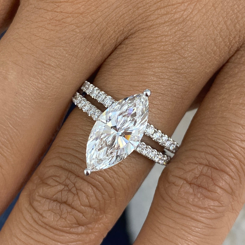 Rivon Diamond Set 2 Rings 3.9 ct TCW