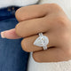 Emeline Diamond Set 2 Rings 4 ct TCW