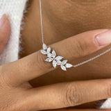 Diamond Pendant Necklace 1.5 ct White Gold