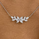 Diamond Pendant Necklace 1.5 ct White Gold
