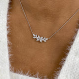 Diamond Pendant Necklace 1.5 ct White Gold