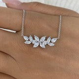 Diamond Pendant Necklace 1.5 ct White Gold