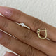 Diamond Hoop Earrings 0.2 ct Yellow Gold