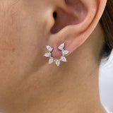 Diamond Stud Earrings 1.5 ct White Gold