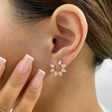 Diamond Stud Earrings 1.4 ct Yellow Gold