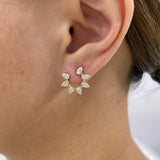 Diamond Stud Earrings 1.4 ct Yellow Gold