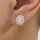 Diamond Stud Earrings 2.2 ct Yellow Gold
