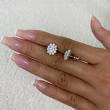 Diamond Stud Earrings 2.3 ct White Gold