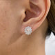 Diamond Stud Earrings 2.3 ct White Gold