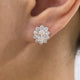 Diamond Stud Earrings 2.3 ct White Gold