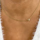 Diamond Bar Necklace 1.5 ct Yellow Gold