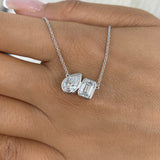 Diamond Pendant Necklace 2 ct White Gold