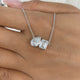 Diamond Pendant Necklace 2 ct White Gold