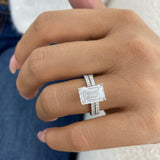 Vianelle Diamond Set 2 Rings 4.9 ct TCW