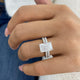 Vianelle Diamond Set 2 Rings 4.9 ct TCW