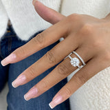 Solin Diamond Set 2 Rings 3.3 ct TCW