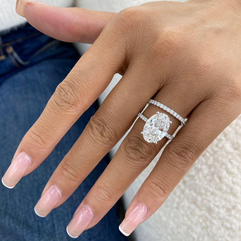 Lunavie Diamond Set 2 Rings 5.9 ct TCW