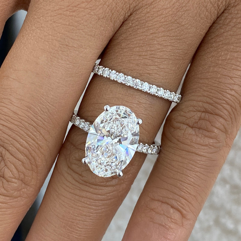 Lunavie Diamond Set 2 Rings 5.9 ct TCW