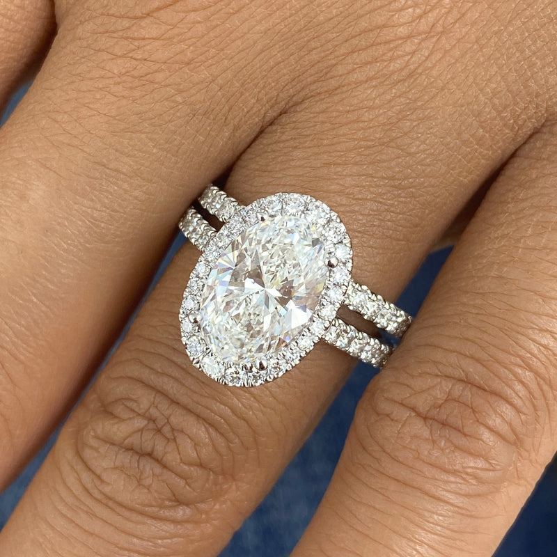 Trevane Diamond Set 2 Rings 4.1 ct TCW