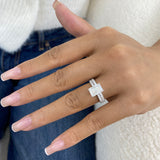 Ophelya Diamond Set 2 Rings 3.4 ct TCW