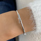 Diamond Bangle Bracelet 0.9 ct White Gold