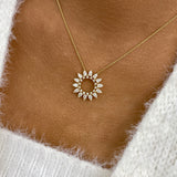 Diamond Pendant Necklace 1.7 ct Yellow Gold