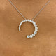 Diamond Pendant Necklace 2 ct White Gold