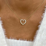 Diamond Pendant Necklace 0.9 ct Yellow Gold