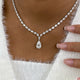 Diamond Tennis Necklace 20.6 ct White Gold