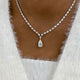 Diamond Tennis Necklace 20.6 ct White Gold
