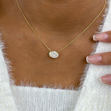 Diamond Pendant Necklace 5 ct Yellow Gold