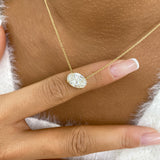 Diamond Pendant Necklace 5 ct Yellow Gold