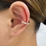 Diamond Cuff Earrings 0.6 ct Rose Gold