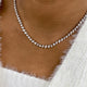 Diamond Tennis Necklace 11.7 ct White Gold
