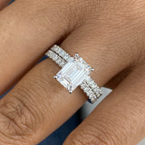 Belvienne Diamond Engagement Rings-Set 3 ct TCW
