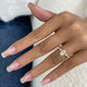Radianté Ring 1.5 ct TCW , Solid Gold 14k