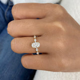 Radianté Ring 1.5 ct TCW , Solid Gold 14k